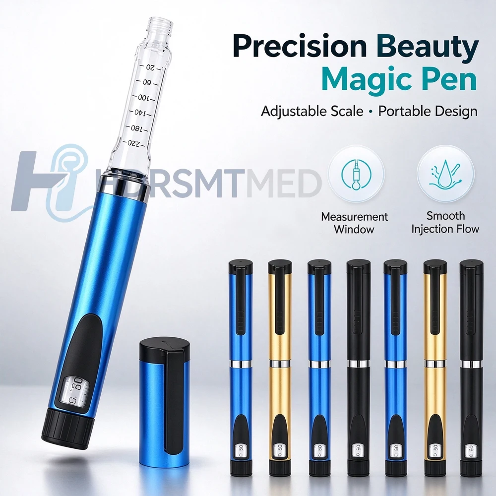 10PCS V3 Metal Reusable Injection Pen 60 IU Slimming Injection Pen Empty Injection Pen Without Cartridge Bottle