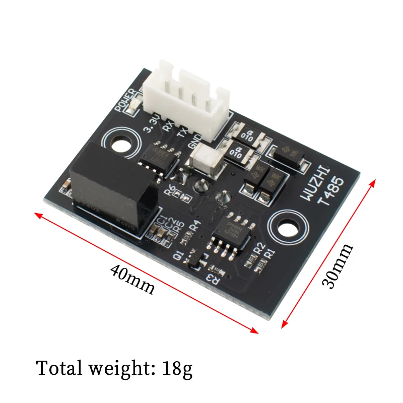 WAVGAT Lsolation type TTL to 485 module, RS485 to TTL communication single-board computer serial port line converter