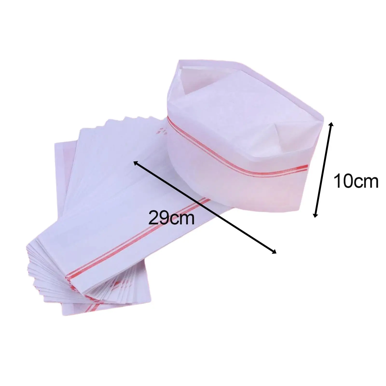 40x wegwerp koksmuts papieren doppen voor cateringapparatuur schoolfoodservice