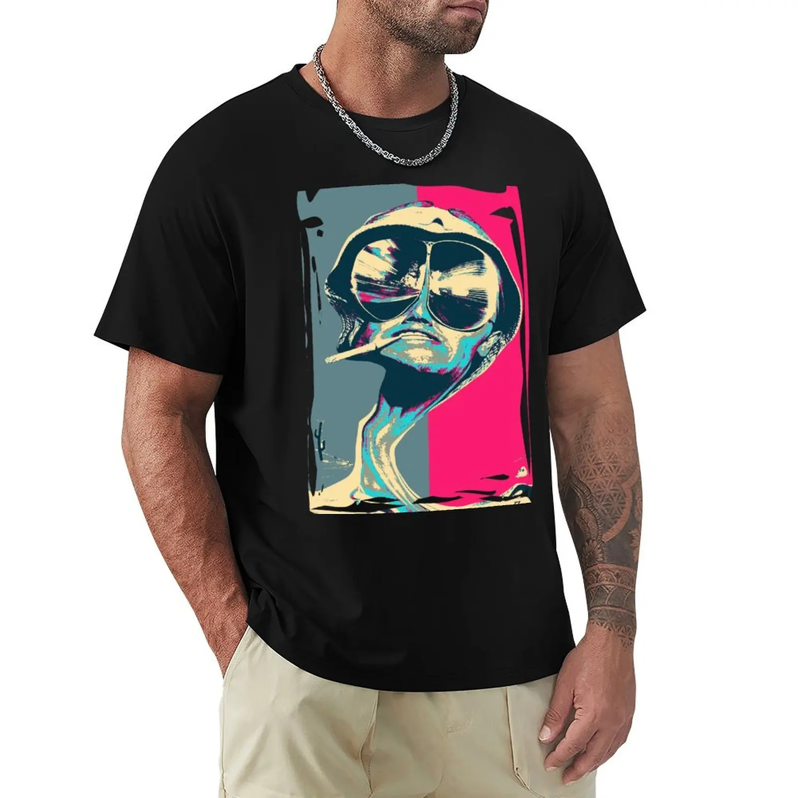 Fear and Loathing in Las Vegas Revisited - Psychedelic Raoul Duke T-Shirt Quick Dry Sports Short Sleeve Tee