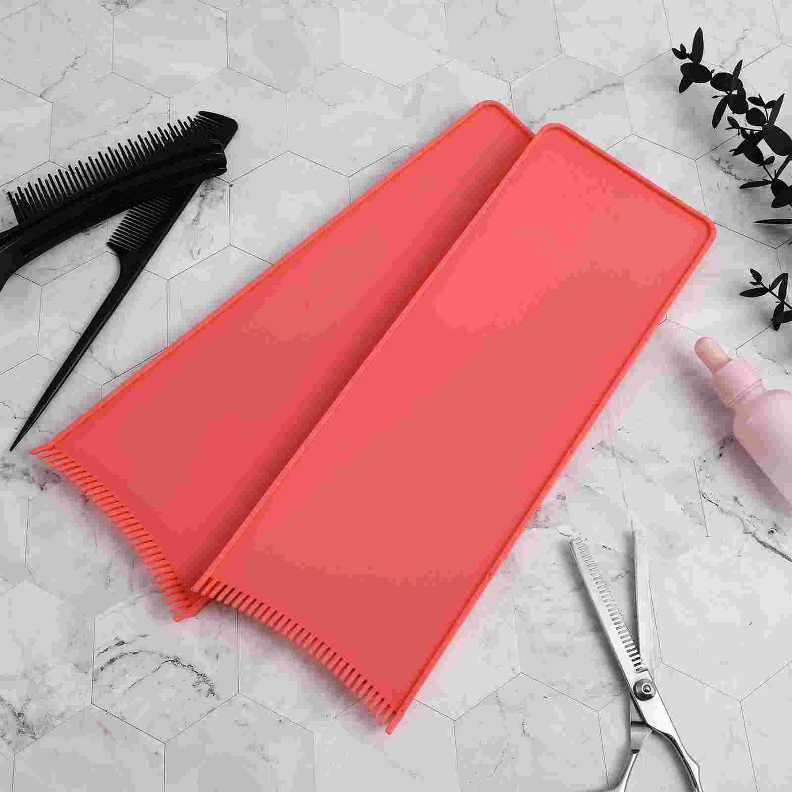 2 Pcs Hair Coloring Board Combs Salon Supply Highlighting Plate Remover Display Dye Dying Women's