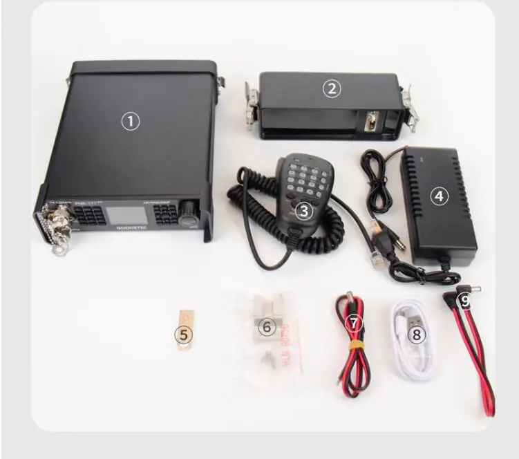 GUOHETEC PMR-171 100KHz-2GHz 20W  Radio SDR Transceiver VHF UHF HF CW AM SW Mobile Radio