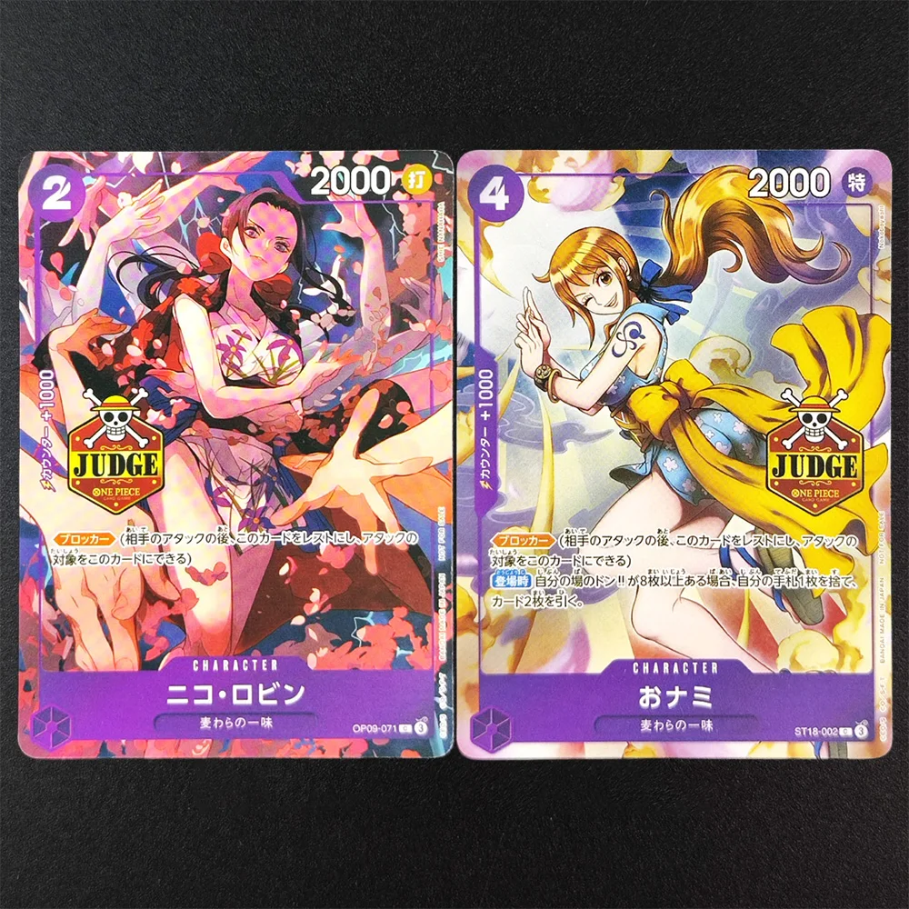 Tarjeta Coleccionable de Promoción DIY Proxy One Piece OPCG Japonés 2025 O-Nami Vergo Robin Doflamingo Sabo Sengoku Brulee Judge