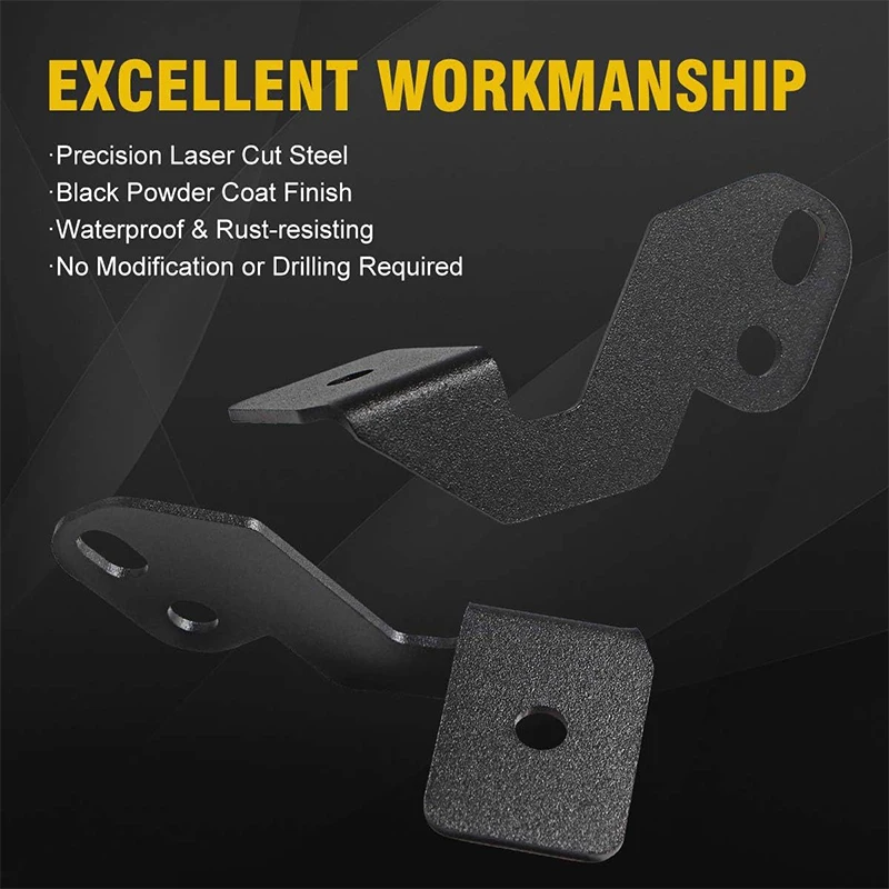 Off-Road A Pillar Light Mount Brackets Headlight Bracket Spotlight Extension Holder Clamp For UTV Polaris RZR XP 900 1000