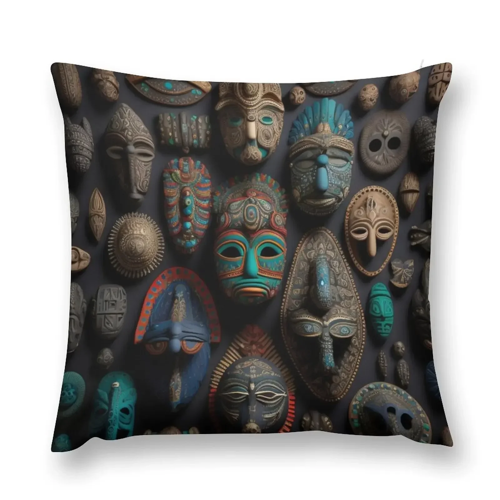 

African masks Throw Pillow luxury home accessories Christmas Throw Pillows Covers Sofa Cushions Cover luxury decor pillow