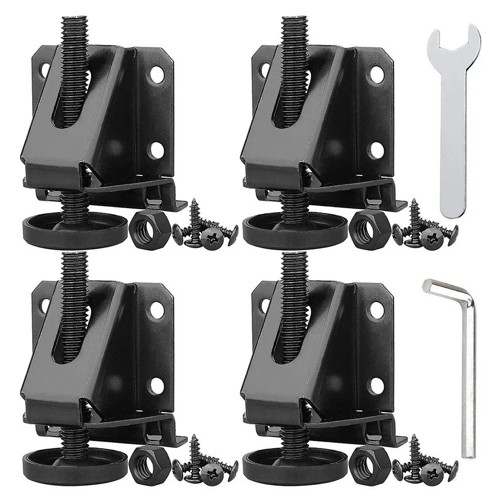 

Lock Nuts Screws Adjustable Furniture Levelers 4Pcs for Cabinets Tables Heavy Duty Support with Screws and Nuts