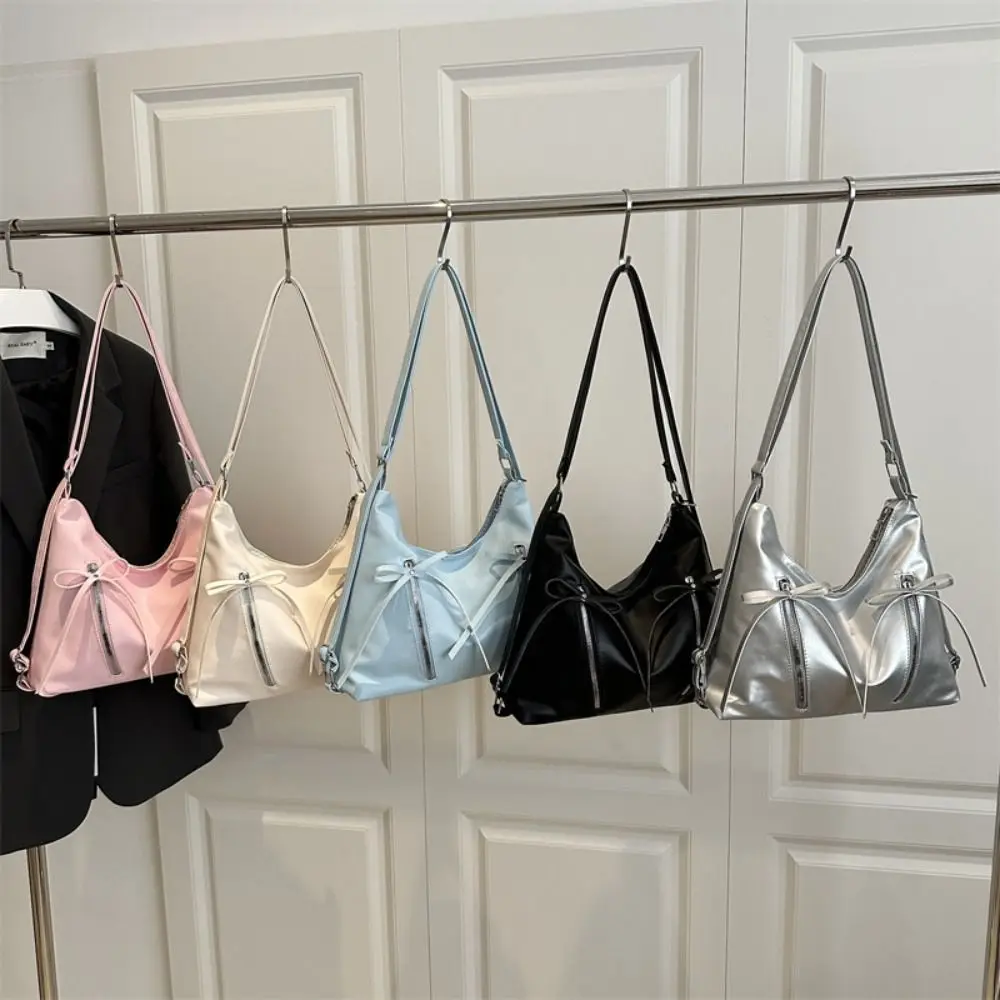 all-match-prata-bowknot-bolsa-de-ombro-coreano-novo-estilo-y2k-arco-sacola-elegante-moda-arco-crossbody-saco-senhoras-meninas