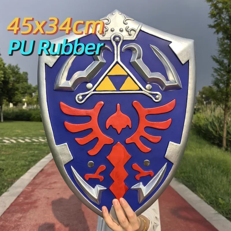 1:1 jogo de cosplay skyward escudo defensor link arma crianças presente role play presente escudo de borracha