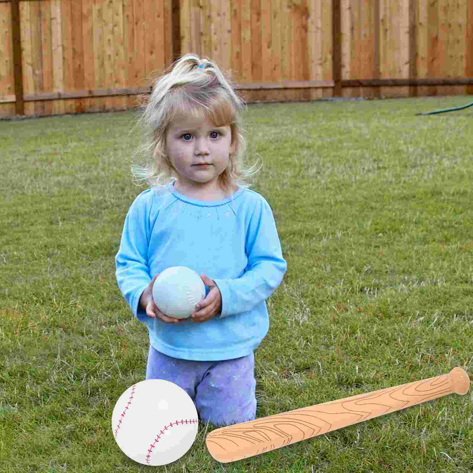 Inflatable Simulation Stick Baseball Bat Toys Sports Themed Party Supply Pvc Fake Wood