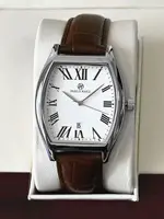 Reloj de marca para hombre, placa cuadrada de negocios, cinturón resistente al agua, forma de barril de vino, temperamento simple, relojes de cuarzo de moda para hombre