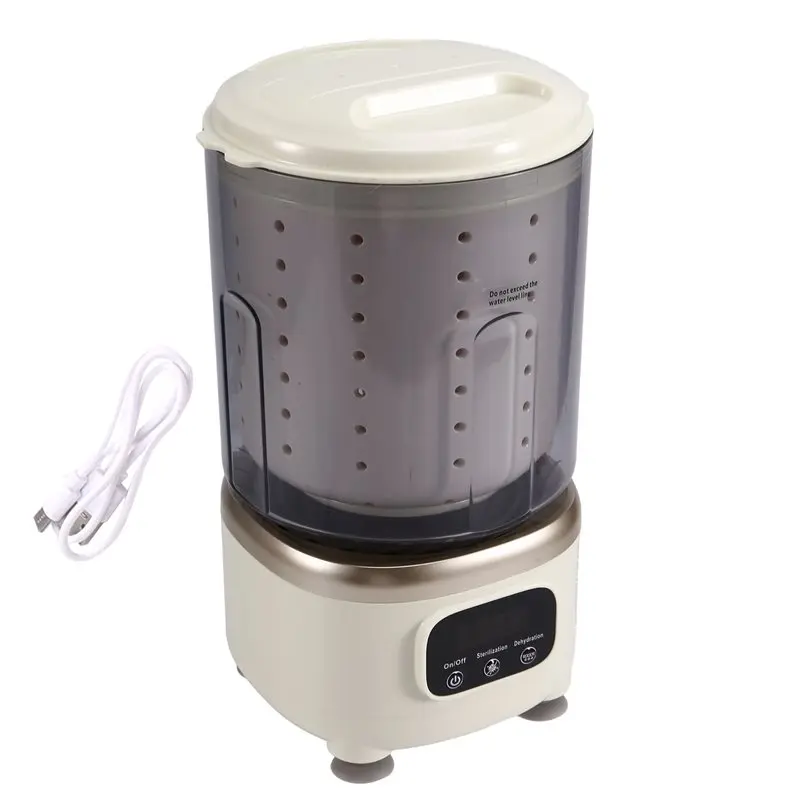 FORC-USB Charging Portable Mini Automatic Washing Machine Can Dehydrate Without Assembly Needed, No Plug Required