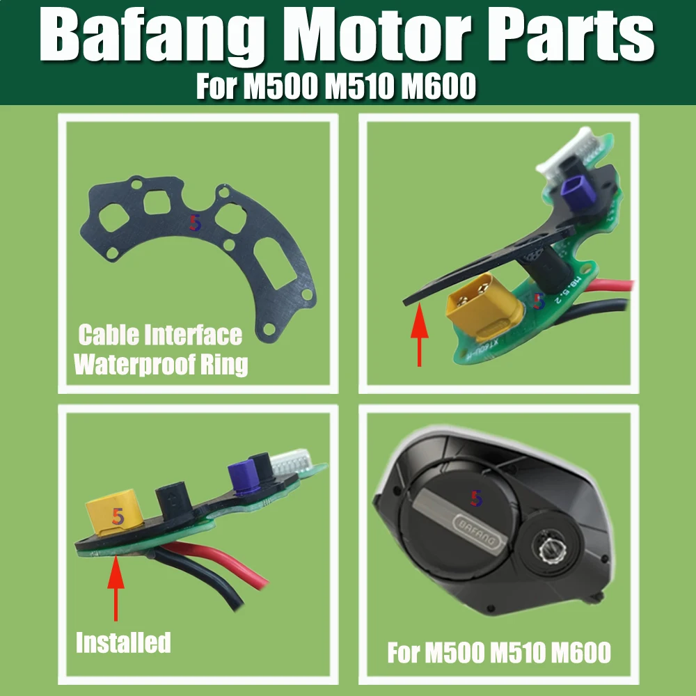 Bafang Mid Motor Speed Sensor M500 M510 M600 Mid Motor Parts Waterproof Ring/PCB Board/Oil Seals/ Balance Cabl