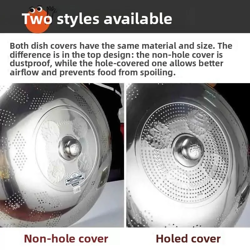 Extra Large round Stainless Steel Kitchen Vegetable Cover Mosquito Proof Home Use Table Cover Special Design Vegetable Basket