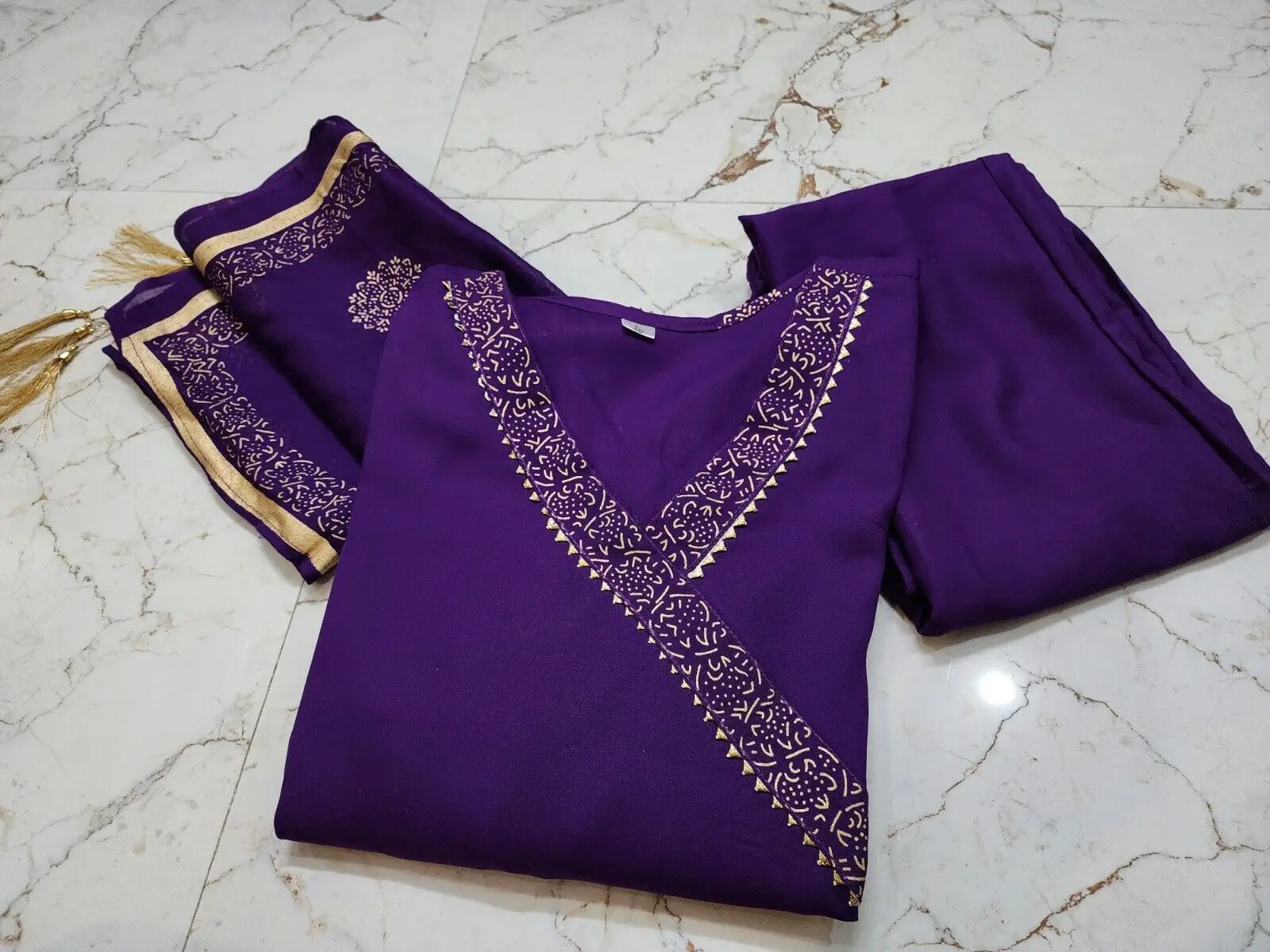 Calça impressa do vestido Anarkali, Dupatta Kameez, Bollywood Designer, Kurti indiano