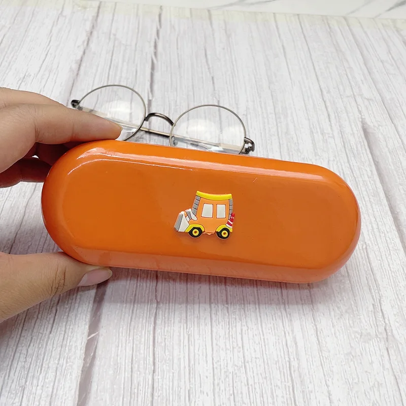 Cute Animal Eyewear Box Cartoon Myopia Storage Box Pu Eyeglasses Holder Colorful Children'S Eyewear Protector For Travel Men