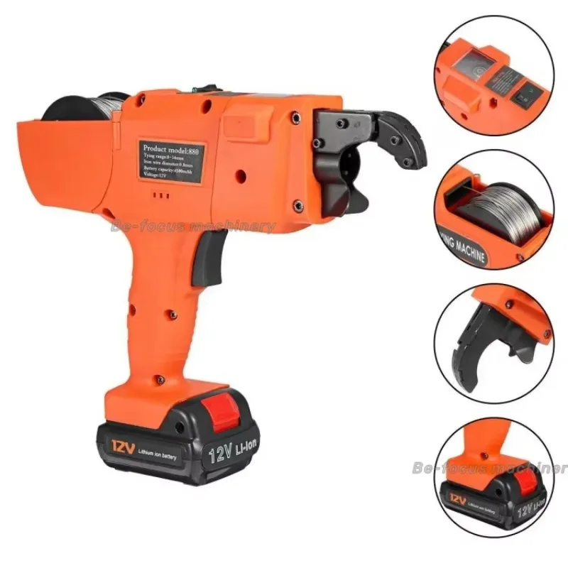 Portable Hand Hold Automatic Wire Coil Electric Strapping Machine for Construction Iron Rod Tying Machine