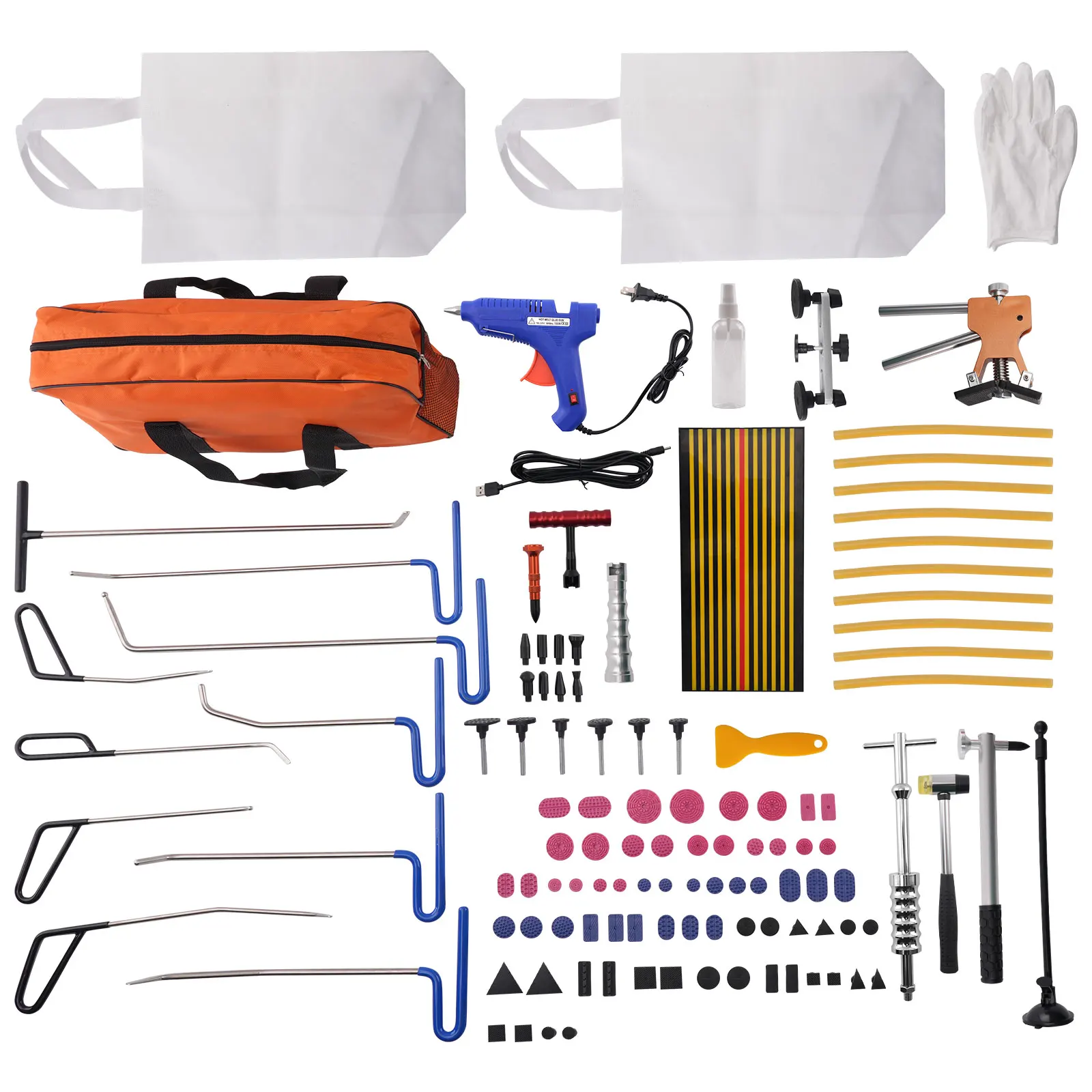 Car Body Dent Puller Repair Tools Kit Bridge Dent Lifter Paintless Hail Remover