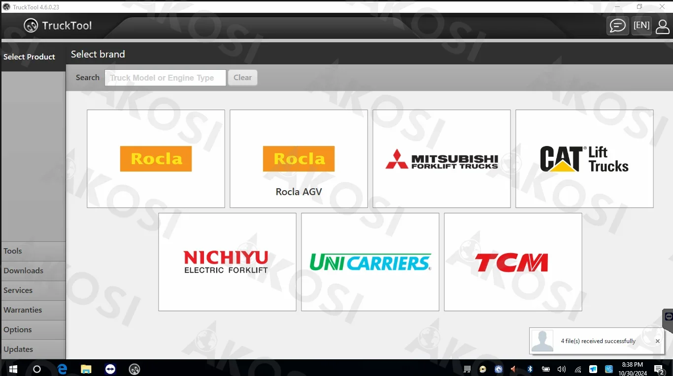 TruckTool 4.7.06[03.2025] (Diagnostic Program for Mitsubishi Cat ForkLifts TCM UniCarriers Rocla Jungheinrich , Nichiyu )