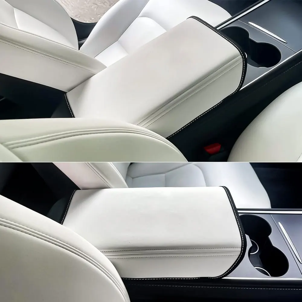 Armrest Box Cover for Tesla Model 3 Model Y 2017-2022 2023 2024 Central Control Armrest Decoration Interior Car Accessories