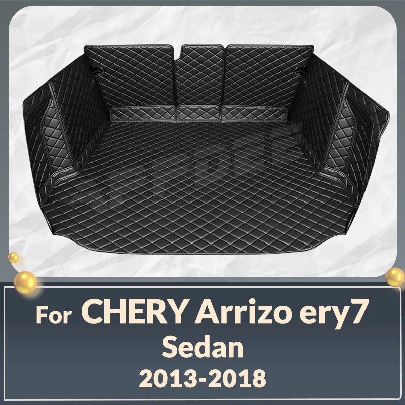 

Auto Full Coverage Trunk Mat For Chery Arrizo 7 Sedan 2013-2018 17 16 15 14 Car Boot Cover Pad Interior Protector Accessories