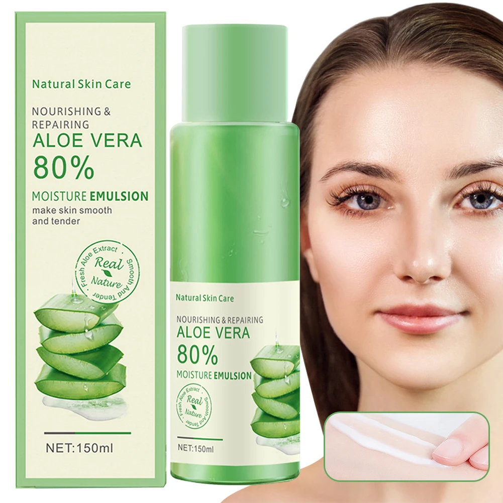 

Natural Aloe Veras Gel Toner Essence Moist Hydrating Whitening Skin Emulsion For Face Skin Care