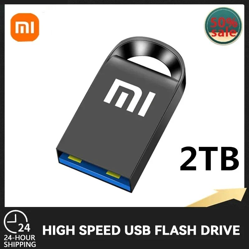 Xiaomi-Mini Pen Drive USB 3,0 de 2TB, transmisión de alta velocidad, 1TB, 512GB, unidad Flash de Metal, almacenamiento de Memoria portátil