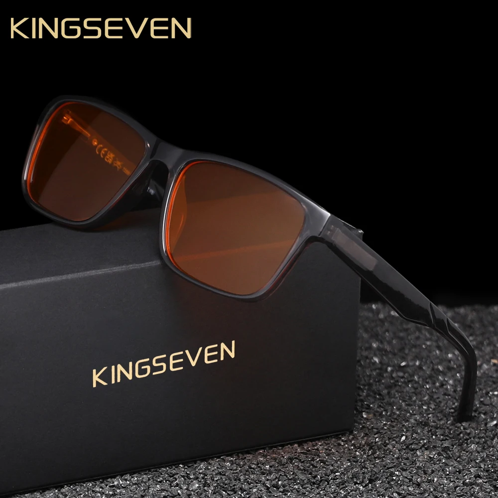 KINGSEVEN 99％ Blue Blocking Glasses Men/Women Phone Computer Anti-Blue Ray Eyewear Students Daliy Use Eyeglasses