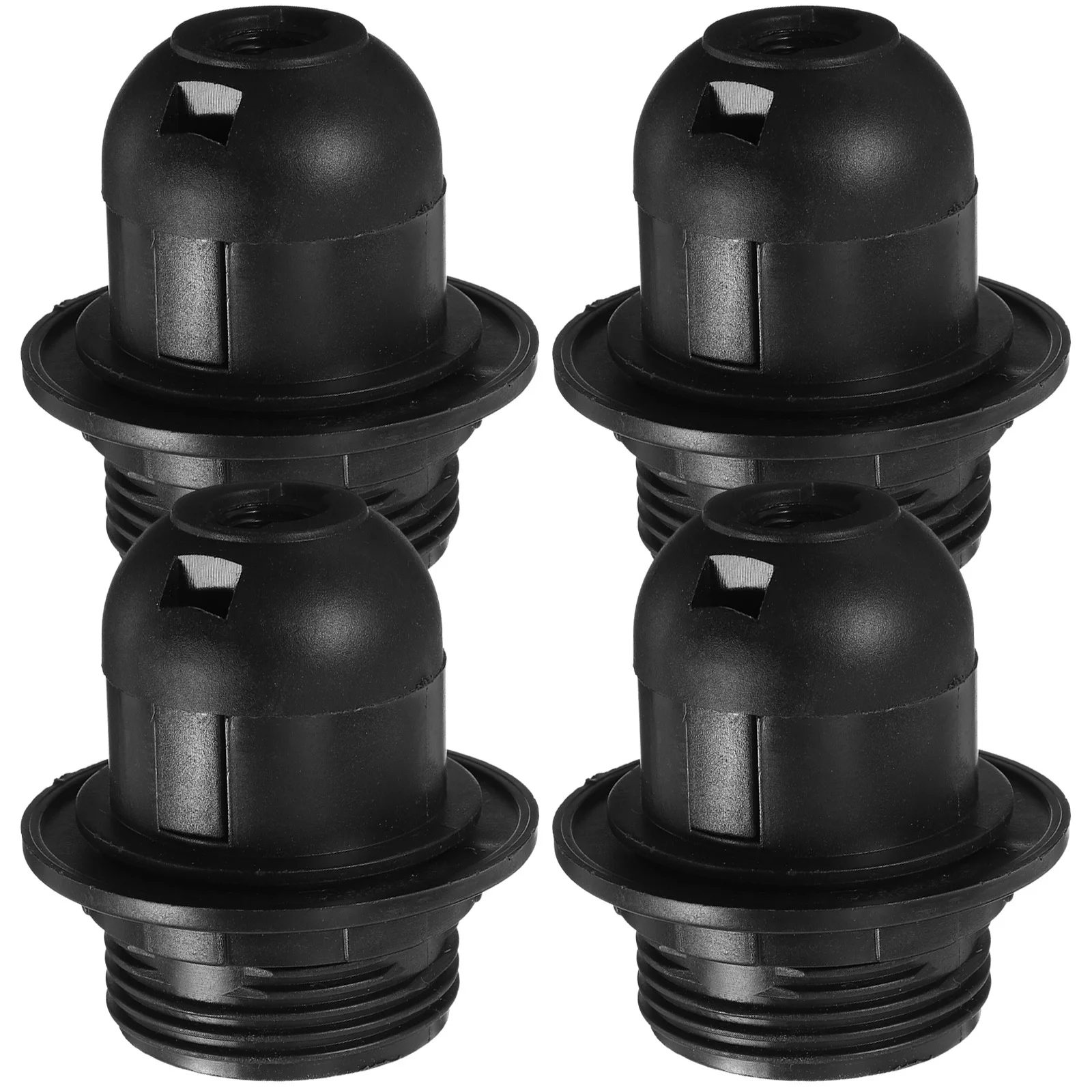 

4pcs E27 Socket Replacement Diy Light Bulb Holder For Table Floor Repair, Retro Industrial Style Lamp Parts, Outdoor Light