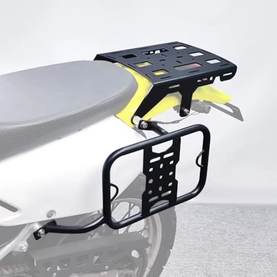 

Багажник для мотоцикла, подходящий для DR650 19902025, задний грузовой багажник с боковой опорой седельной сумки и прочным боковым монтажным кронштейном