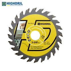 HIGHDRIL TCT Hard Alloy Woodworking Saw Blade Cutting Disc 1pc Dia 85mm For Wood Wood Composite Materials Plastics Mini Disc