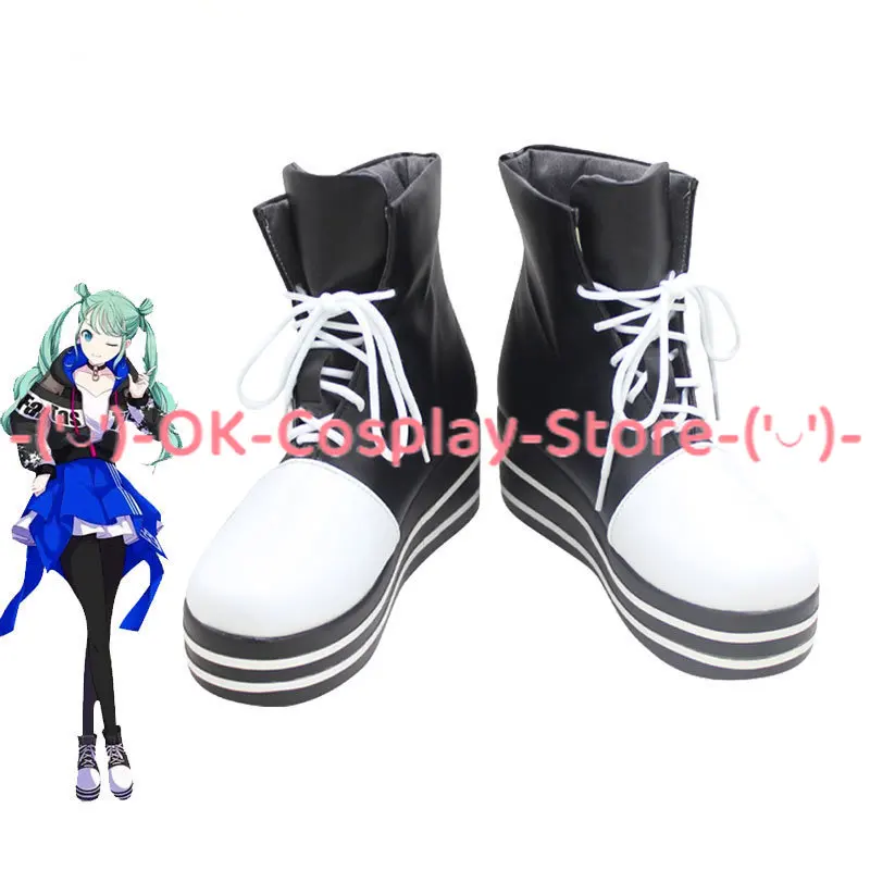 Vivid BAD SQUAD Cosplay Shoes Game Project Sekai Colorful Stage PU Leather Shoes Halloween Party Boots Custom Made