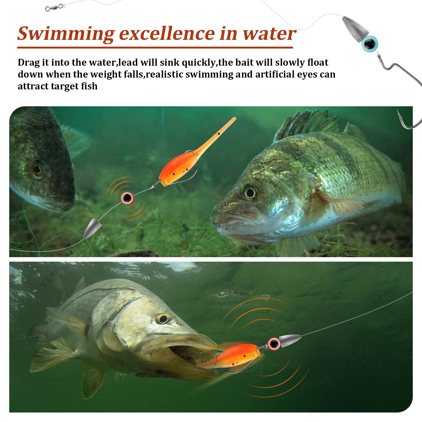 5 pezzi Texas Rig Carolina Rig - Carp Fishing Tackle recensione e prezzo