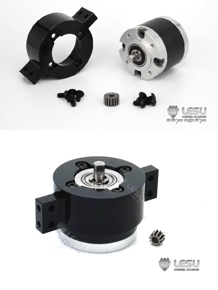RC 1/14 High Torque Planetary Gearbox Reducer for Tamiya Hydraulic Excavator Loader Dump Truck for SCANIA MAN Tripper DIY Parts