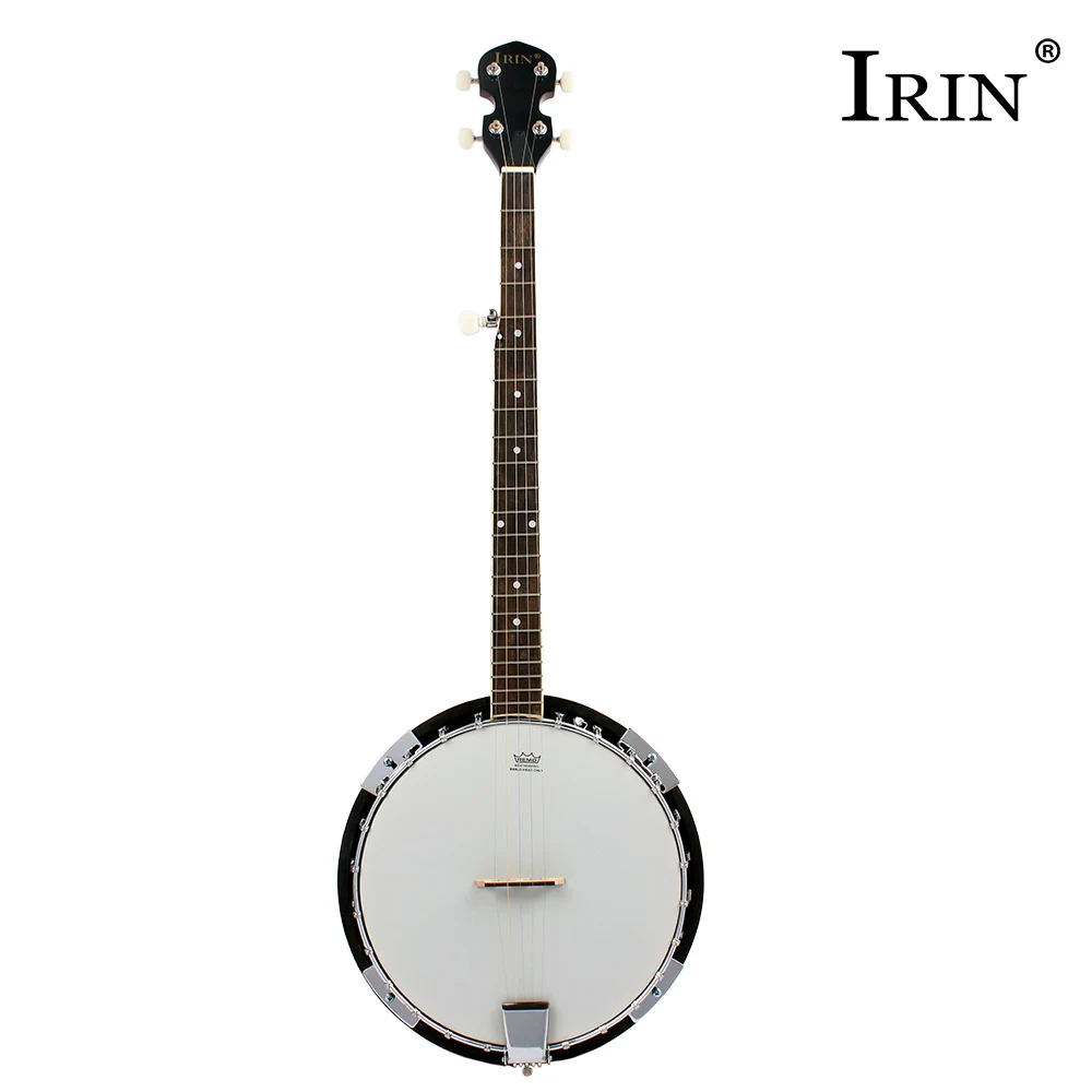 IRIN 5 String Banjo 22 Frets Playing Ethnic Style Bluegrass Plucked Stringed Instrument Banjo with Package Accessories