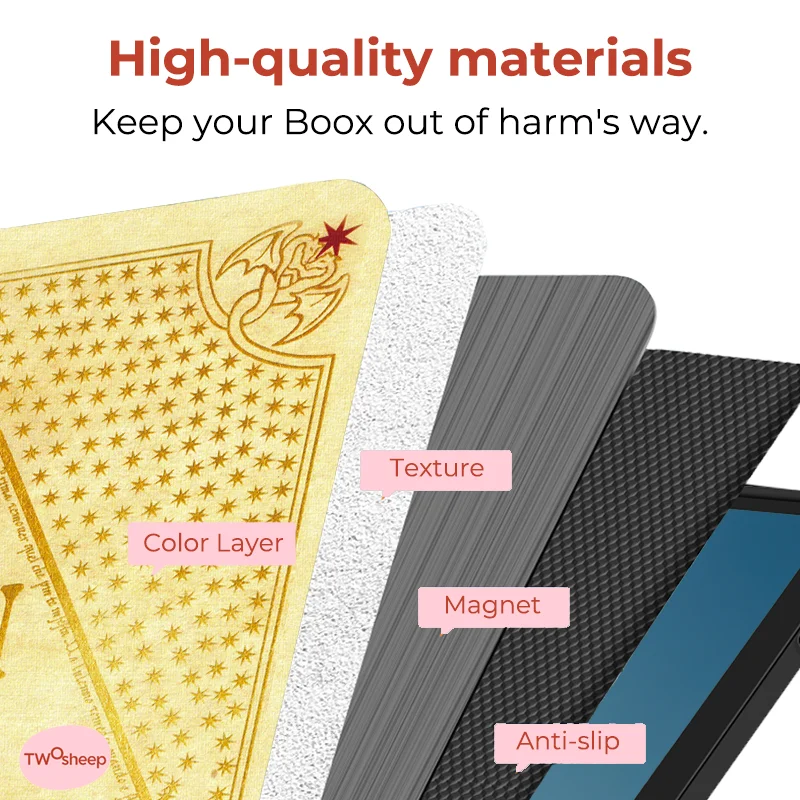 

Magic Style Magnetic Core Case suit for Boox Note Air5c Note Air4c Note Air3c Auto Wake Stand Slim Protective Folio Skin Shell