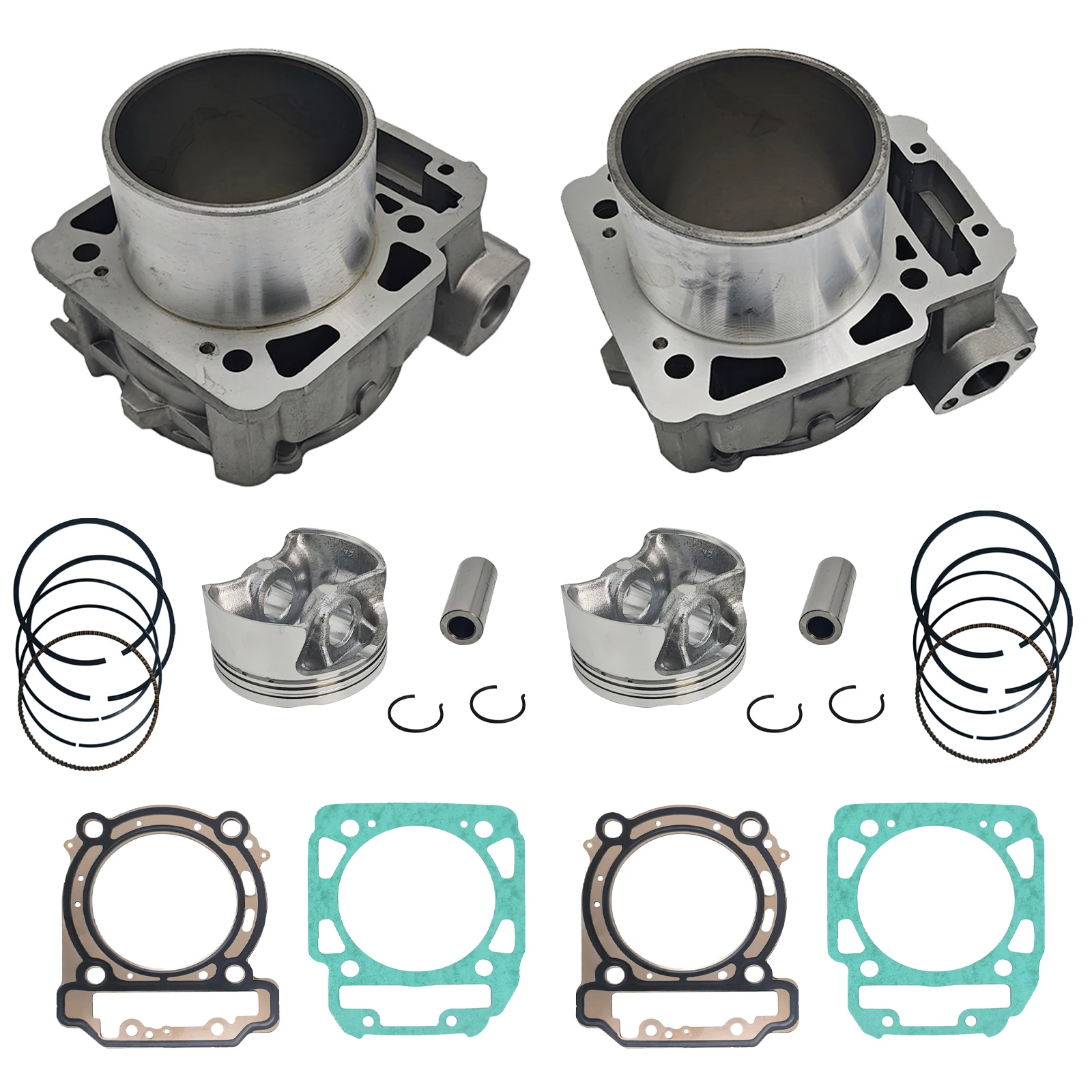 Front Rear Cylinder Piston Gasket Kit Bore Size 91mm for  1000 Commande Maverick Outlander 420623566 420623568 ATV UTV Parts