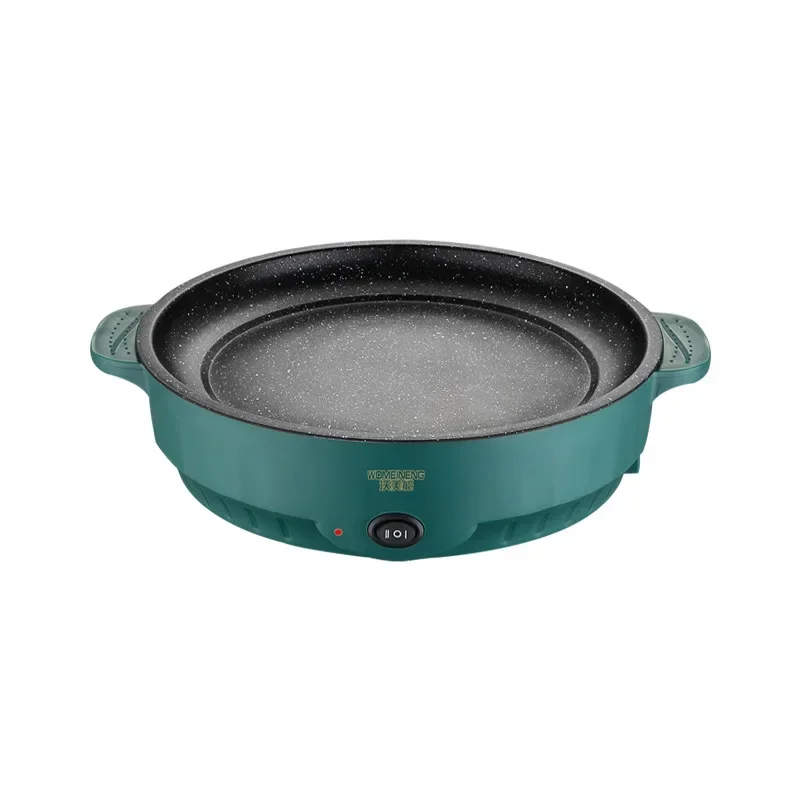 Olla múltiple eléctrica para el hogar, sartén eléctrica de 26cm, carne frita, barbacoa, tortilla de pescado, sartén antiadherente, máquina de cocina