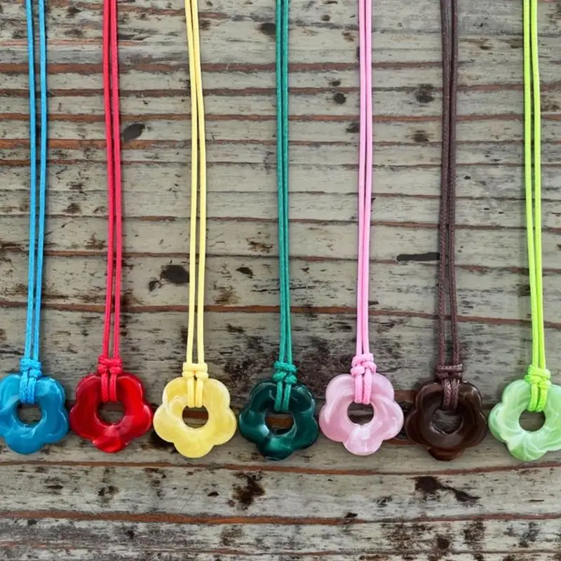 45 ซม. ถักแผ่นหนังปรับได้ Wax Cord DIY สร้อยคอทำด้วยมือจี้กุ้งก้ามกรามสายรัดสายเครื่องประดับเครื่องประดับ B95B B95B