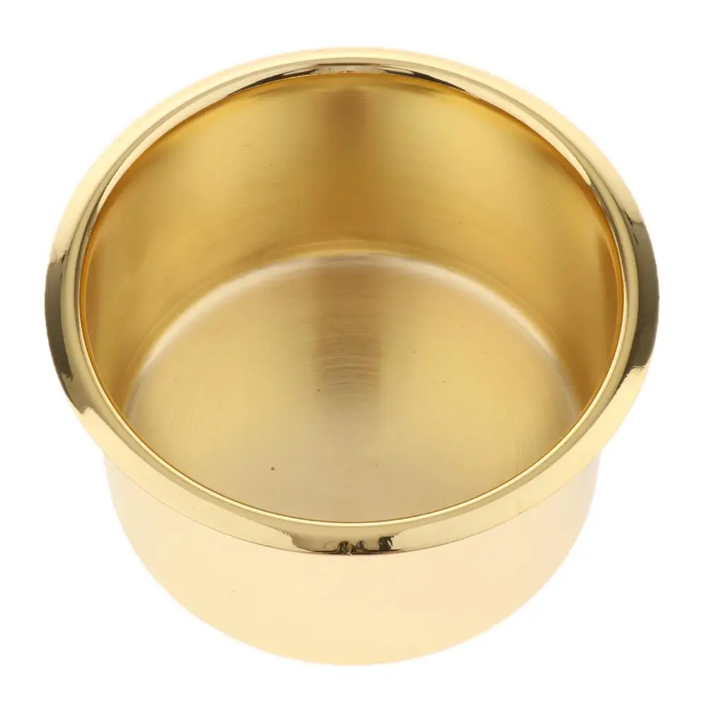 90mm Golden Cup Holder Recessed for Boat RV Vehicle Interior Storage Tool