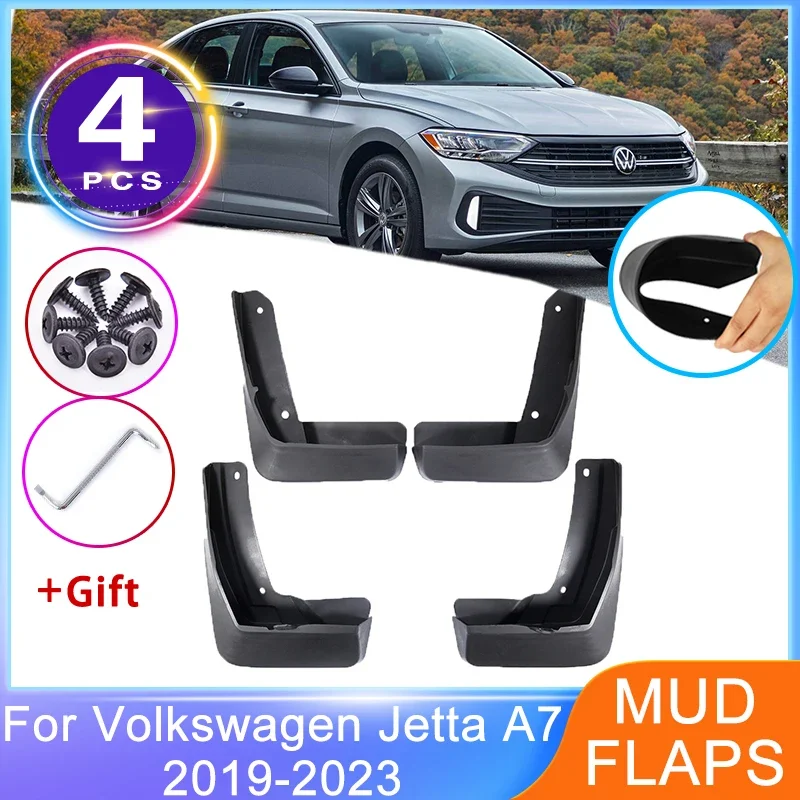 For Volkswagen VW Jetta A7 Vento 2019 2020 2021 2022 2023 Front Rear Mudguards Mud Flaps Fender Wheels Splash Guard Accessories