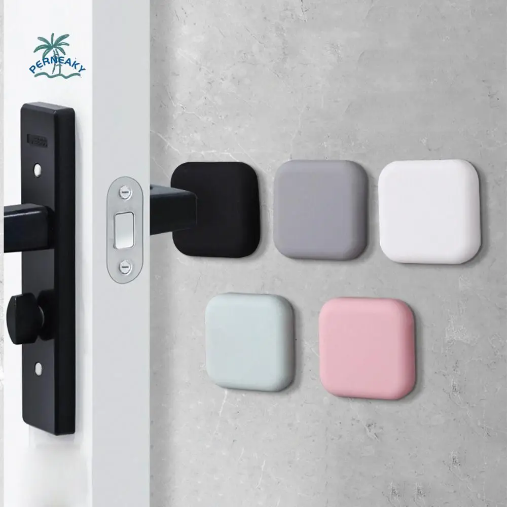

Silicone Door Crash Pad Anti-collision Wall Protector Door Handle Bumper Soft Safety Protector Shock Absorber