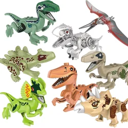 MINI Dinosaur Building Blocks Tyrannosaurus Rex Jurrassic Park Dinosaur Figures Compatible Bricks Model Toys For Children MINI