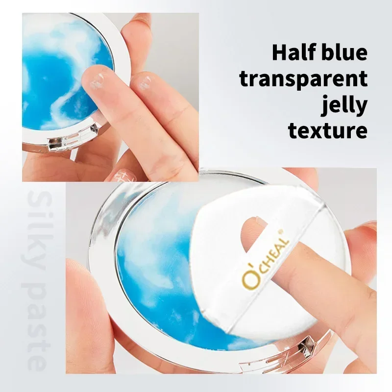 Poudre pour le visage mate, contrôle de l'huile, longue durée, imperméable, maquillage pour le visage, réglage cosmétique, poudre compacte avec miroir, 24 heures