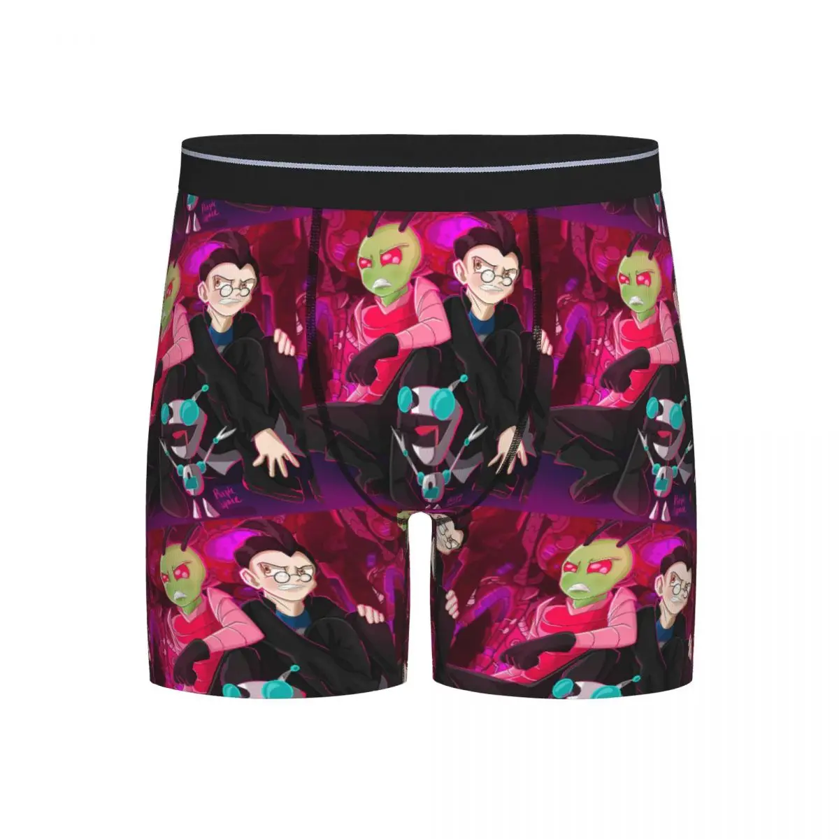 

Длинные трусы-боксеры, шорты Zim And Dib, мужское мягкое нижнее белье для Homme, мужской подарок бойфренду