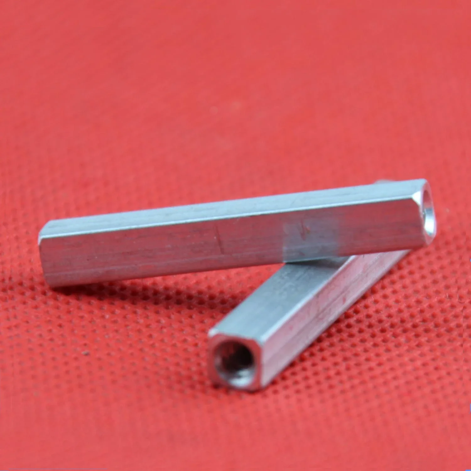 2pcs M3 opposite side 5mm square aluminum post FPV model rack nuts square Inner teeth join through hole nut 20mm-40mm long