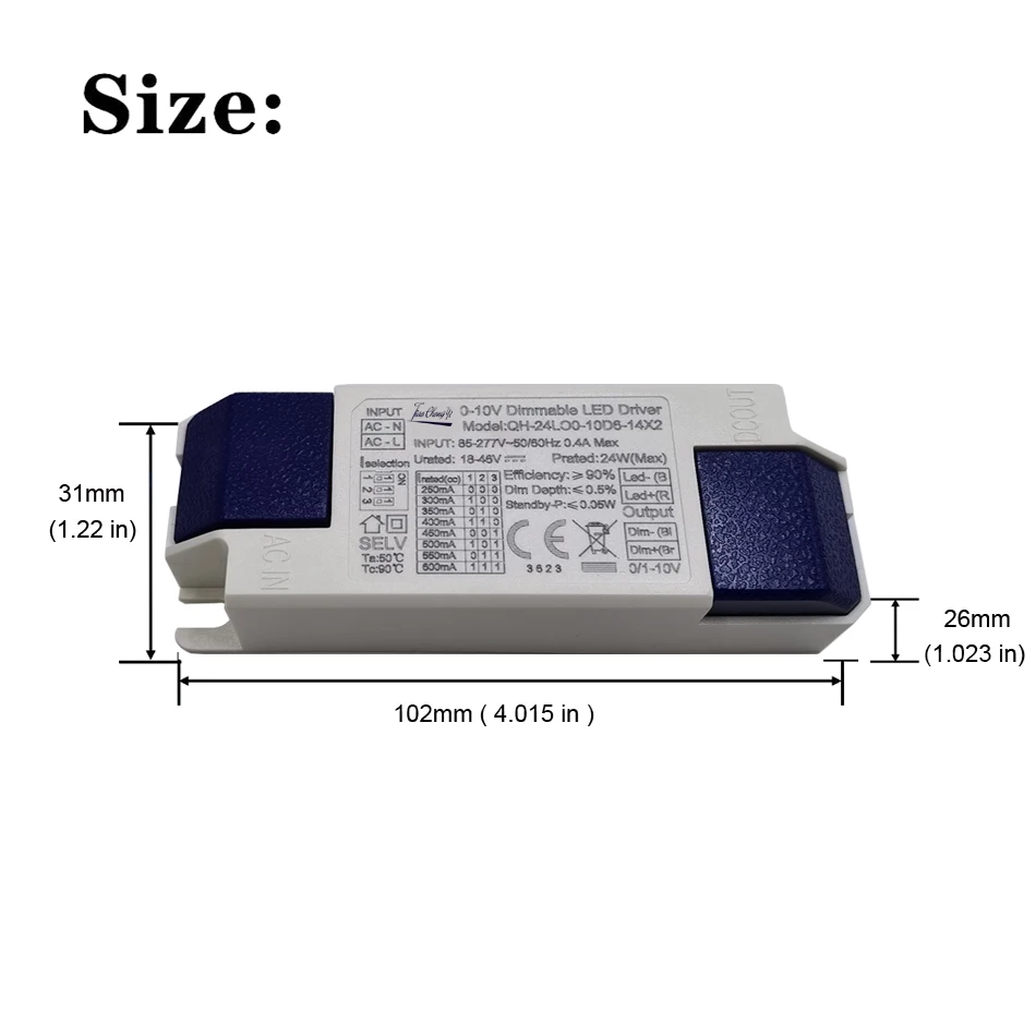 0-10V Dimmable LED Driver 18W 24W 28W 30W 35W 40W Lighting Transformers 300mA 600mA 700mA 800mA 900mA 1000mA 1200mA Power Supply