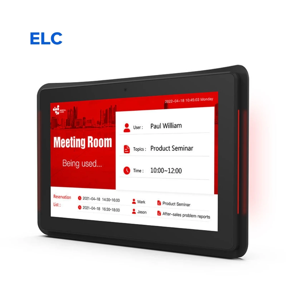 Power Android Mounted Tablet 11 Meeting Reservation LCD Touch Screen Wall Tablets 10 Inch POE Android Tablet
