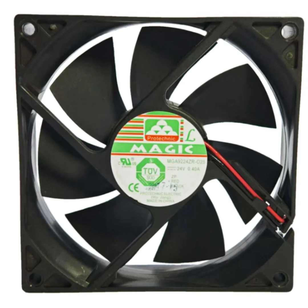 

MAGIC MGA9224ZR-O25 DC 24V 0.40A 92x92x25mm 2-Wire Server Cooling Fan