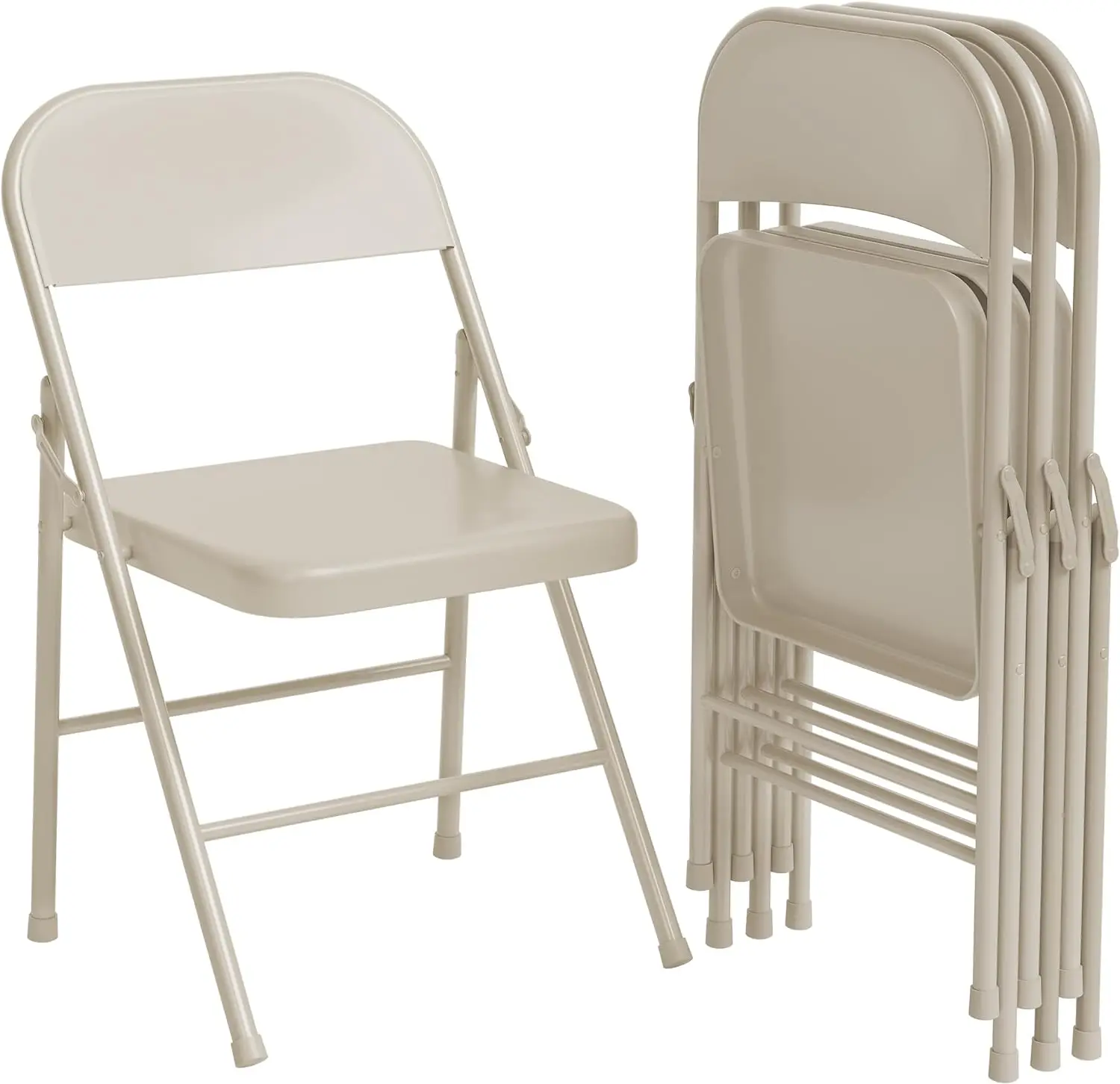 

Comfort Corner Portable Folding Chairs Set of 4,Chairs with Metal Frame Hold Up to 350 Pounds,Suitable for Dining Room,