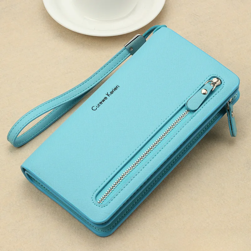 

-Border Women's Long Wallet Small Zipper Card Holder Coin Purse Handbag Mobile Phone Bag Factory Direct Saleswallet